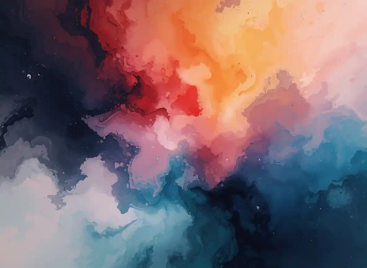 Abstract composition representing a quiet pause space